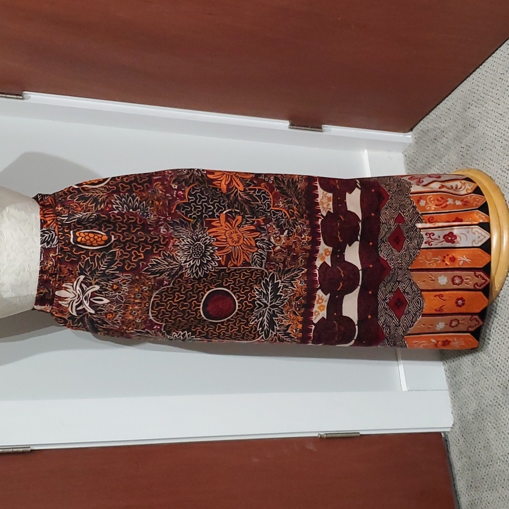 Vintage velour maxi skirt